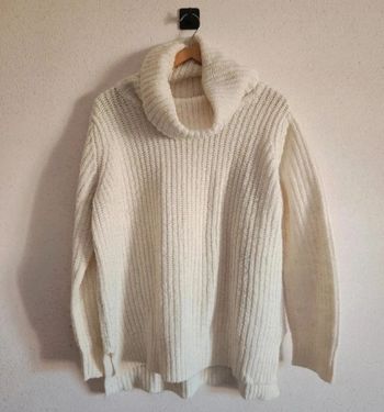 Pull col roulé Kiabi – blanc cassé – taille L – bon état
