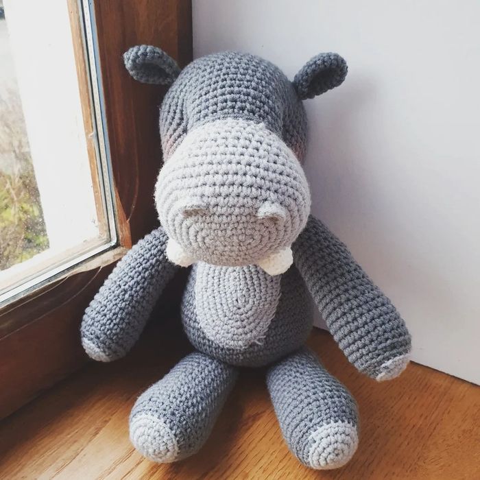 Amigurumi Hippopotame Fait main - photo numéro 2