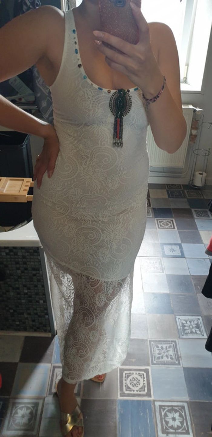 Robe dentelle blanche "Moody's" - photo numéro 2