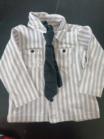 Chemise avec cravate 18 mois
