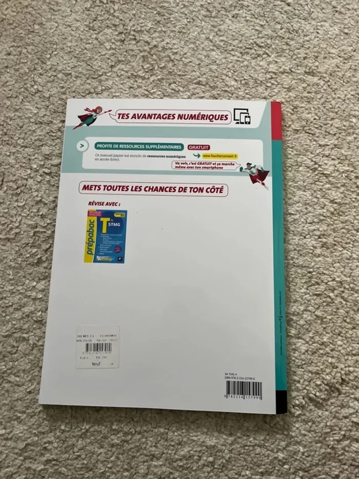 Cahier scolaire stmg terminal économie - photo numéro 2