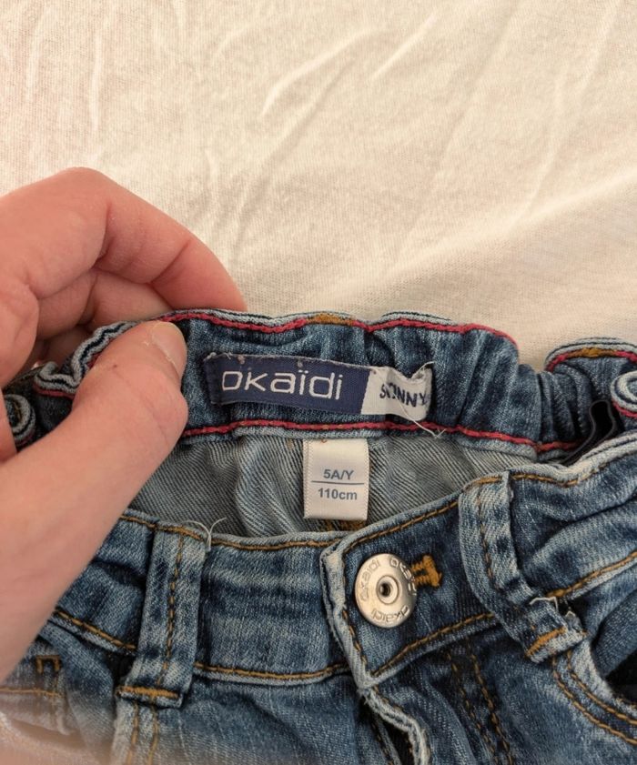 Jean Skinny bleu - Okaïdi - Taille 5 ans (110 cm) - photo numéro 3