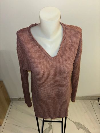 Pull femme rose taille L en bon état