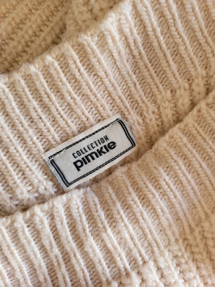Pull en maille beige boutonné aux épaules Pimkie - photo numéro 10