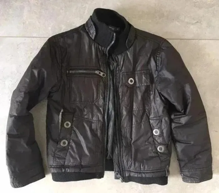 Blouson garçon noir 10 ans – Bon état – Tout Simplement - photo numéro 2