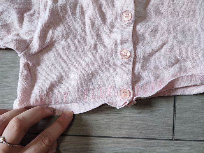 Gilet 3 mois elle rose - photo numéro 2