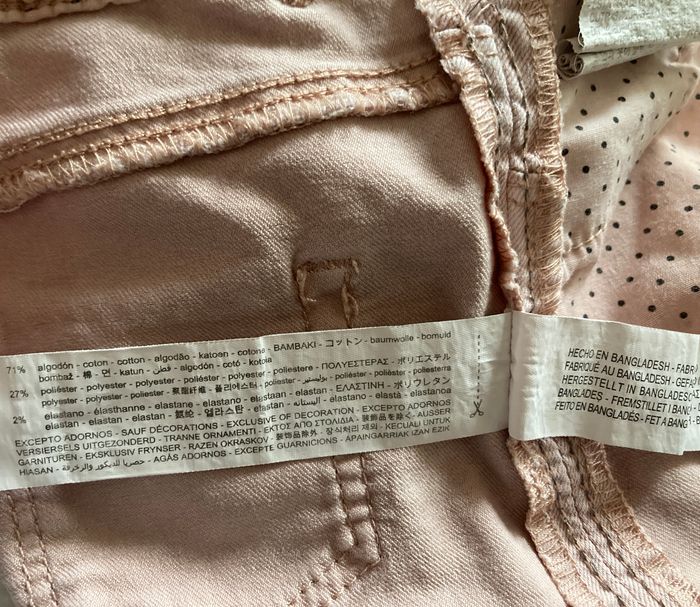 jeans avec bandes à paillettes  fille 12/18 mois - photo numéro 7