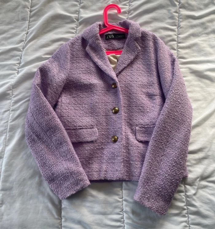 Blazer Zara mauve - photo numéro 1