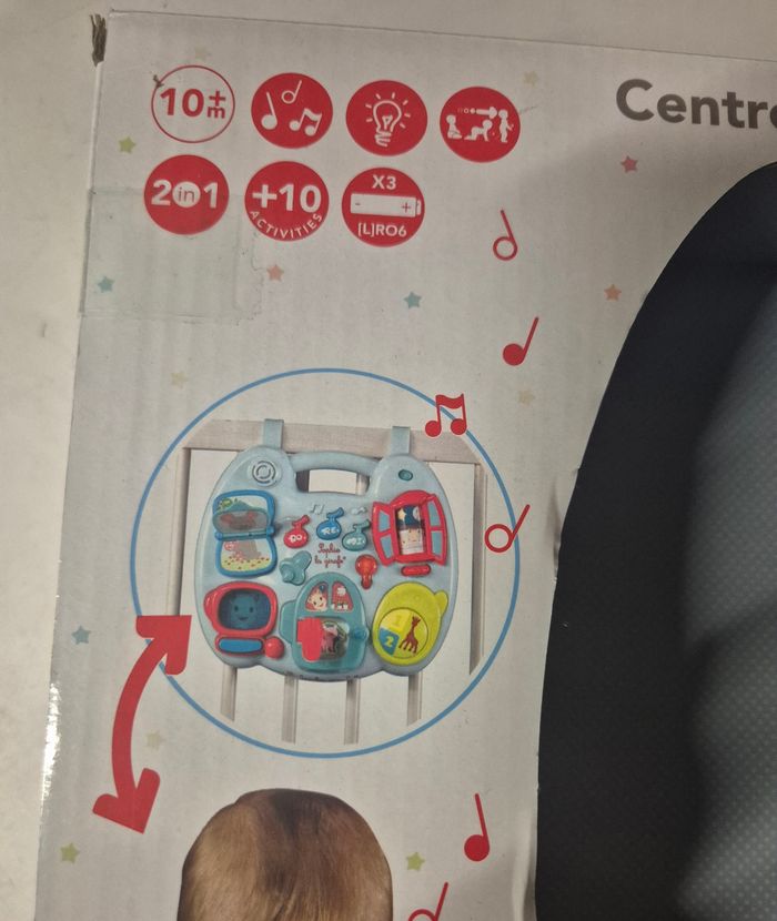 Centre d'activités/ table d'activités Sophie la girafe vulli 2 en 1 - photo numéro 5