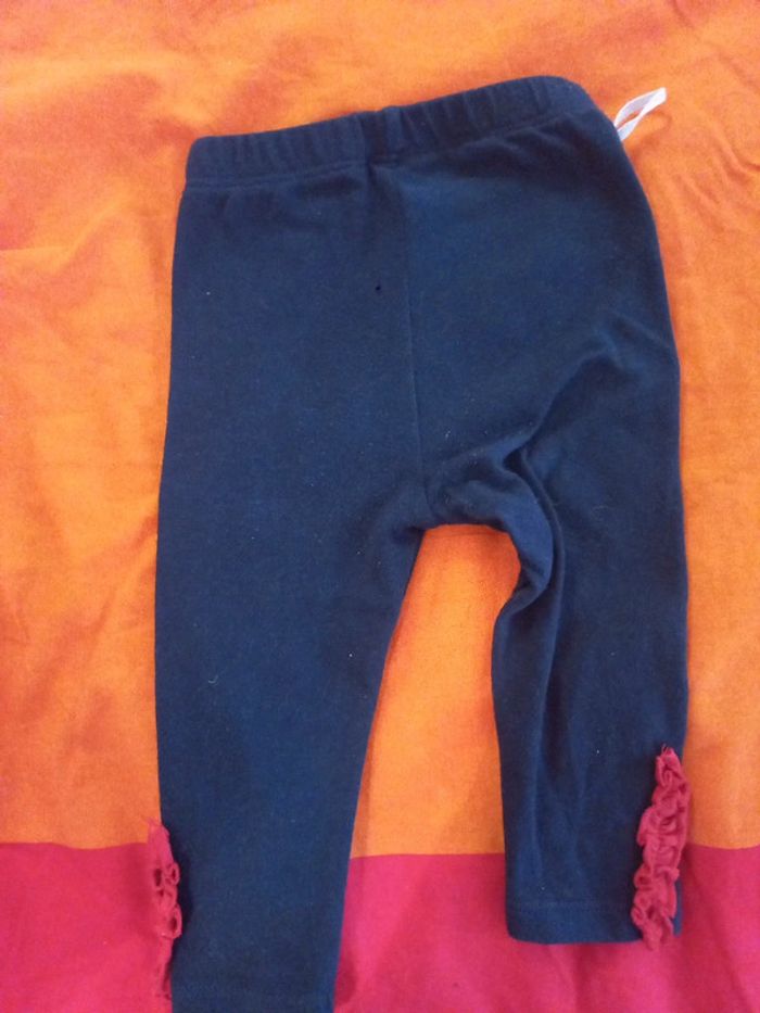 Joli leggings nœuds rouges type pantacourt 6 Mois - photo numéro 4