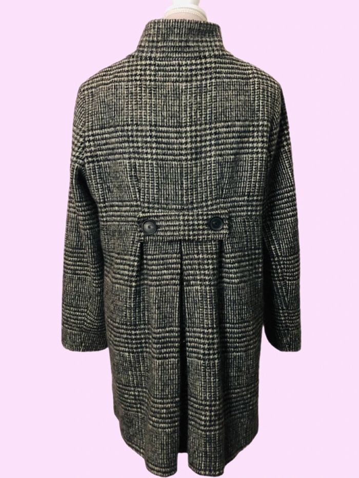🖤Joli manteau à carreaux en laine alpaga Zara vintage 2000 Y2K wool alpaca coat🩶 - photo numéro 3