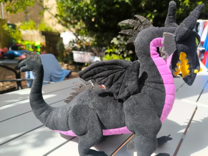Peluche dragon belle aux bois dormant rare disneyland paris - photo numéro 5