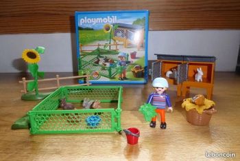 Playmobil 5123 - Enclos à lapins et enfant