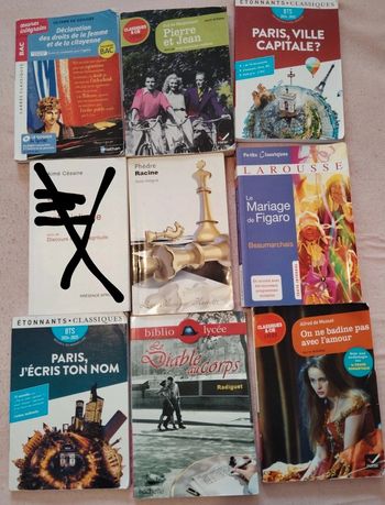 Livres lycée,BTS, collège à l'unité