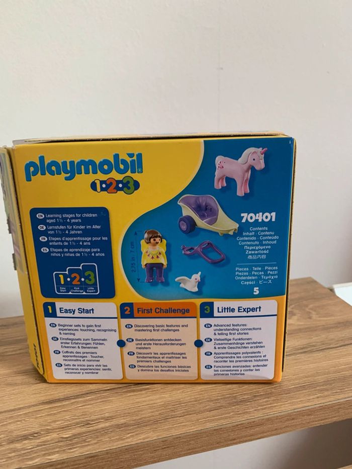 Playmobil 1.2.3 - 70401 - Calèche et fée et licorne - photo numéro 4