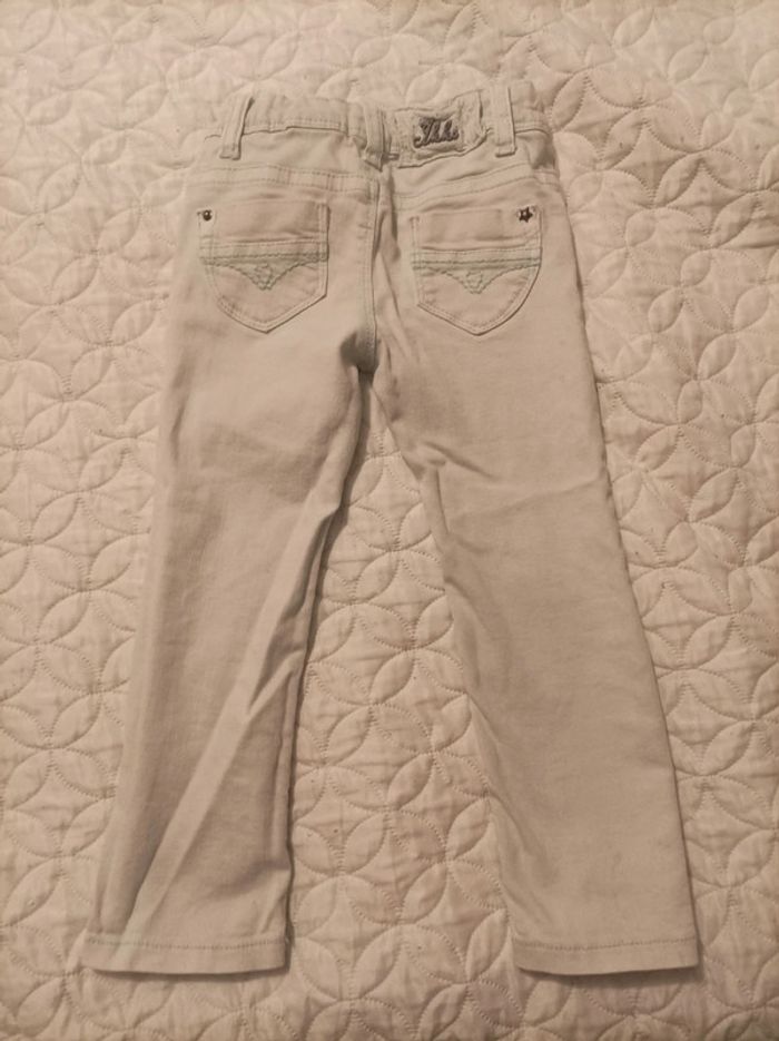 Jean slim IKKS vert d'eau 3 ans - photo numéro 2