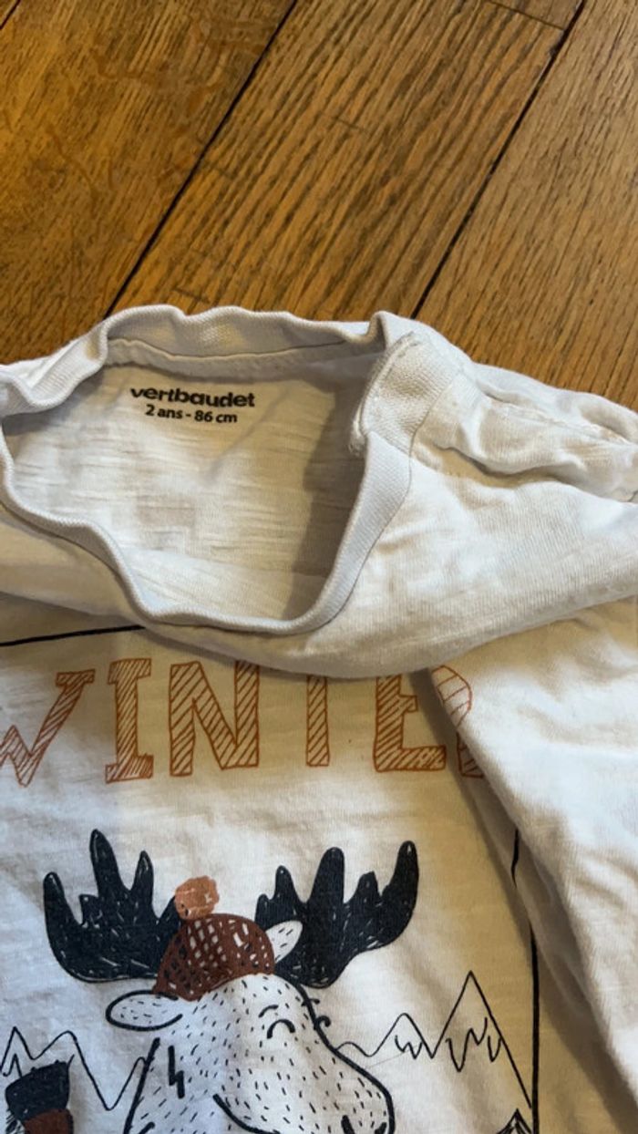 T-shirt manches longues Vertbaudet 2 ans - photo numéro 3