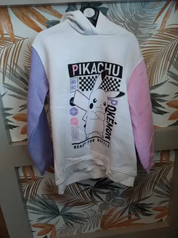 Sweat capuche chaud molleton Pikachu