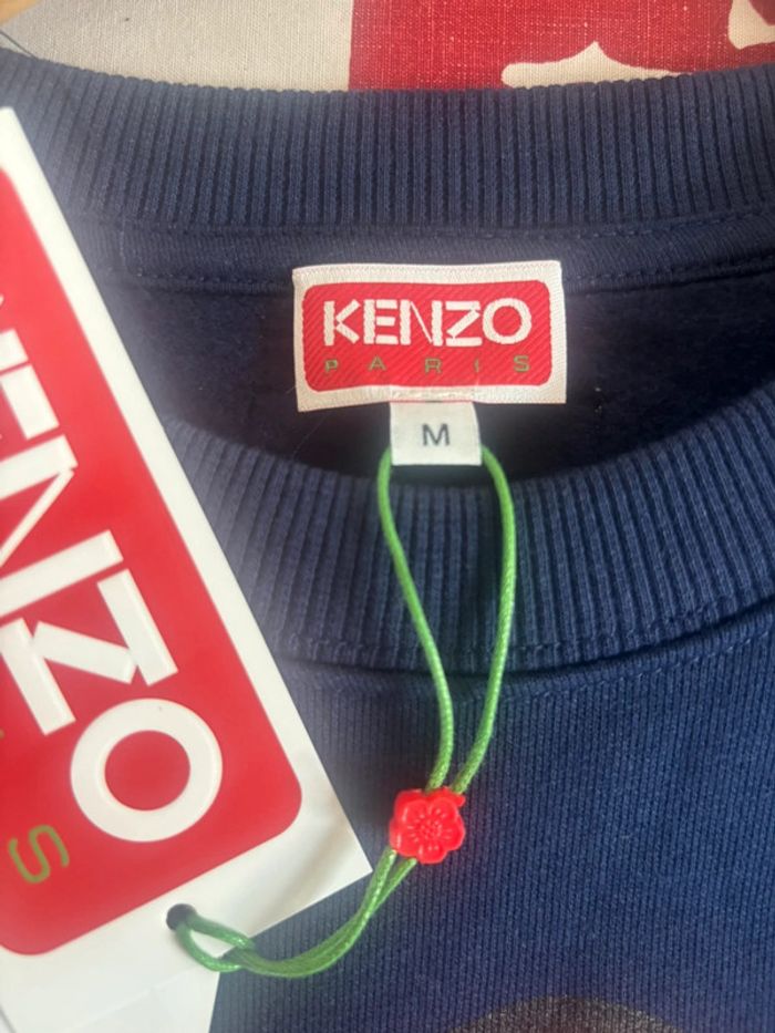 Sweat Kenzo taille M bleu « fleur » - photo numéro 4