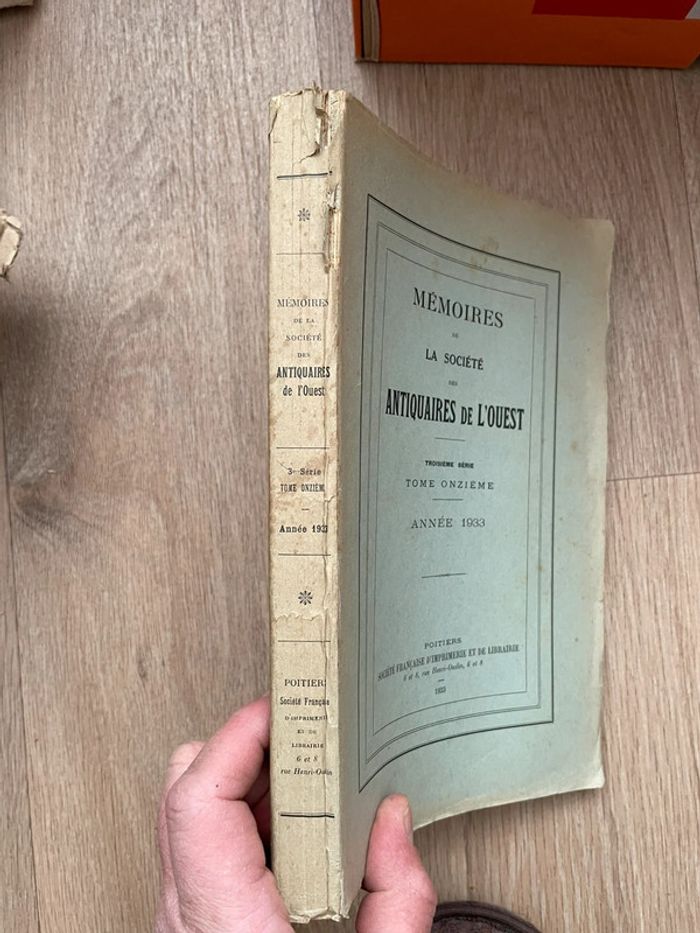 La société tome onzième Antiquaires de l’ouest 1933 - photo numéro 2