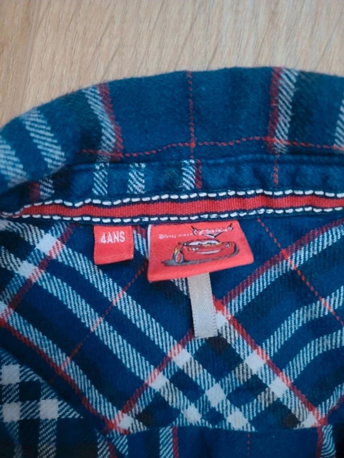 Chemise à carreaux Disney Cars 4 ans - photo numéro 3