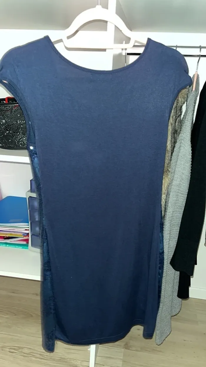 Robe strass bleu - photo numéro 3