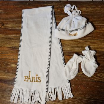 ensemble bonnet écharpe moufles 🎁 neuf