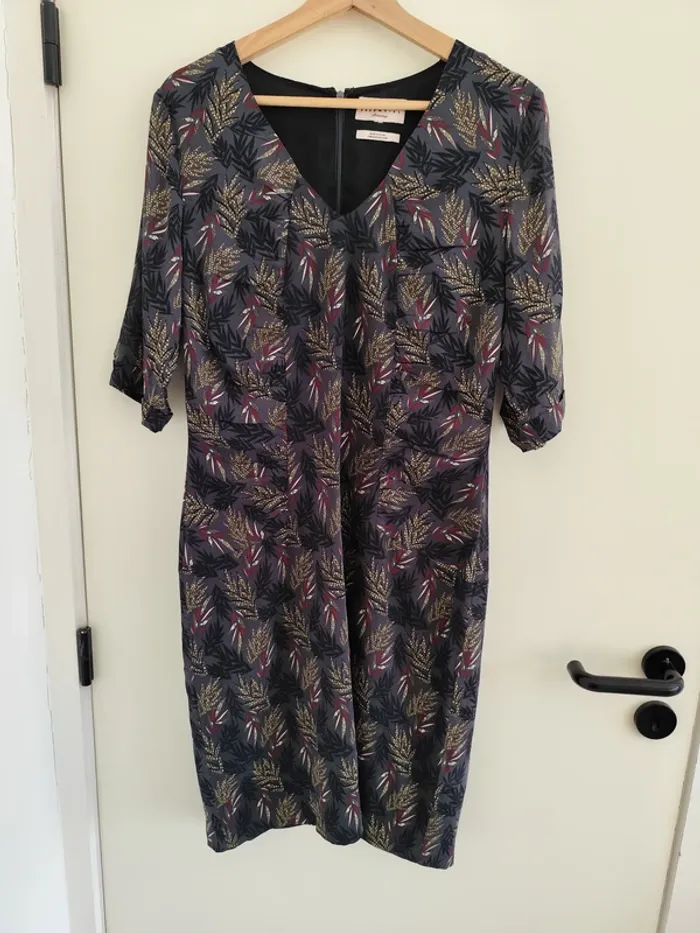 Belle robe élégante Essentiel Antwerp en soie L - photo numéro 4
