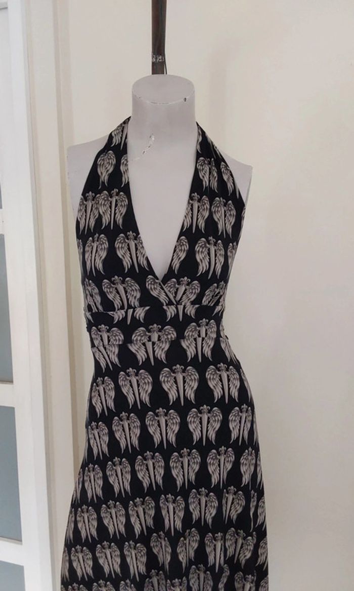Robe longue dos nu été noire et beige Faith Connexion T 34 - photo numéro 2