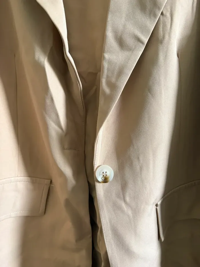 Veste blazer légère beige - photo numéro 4