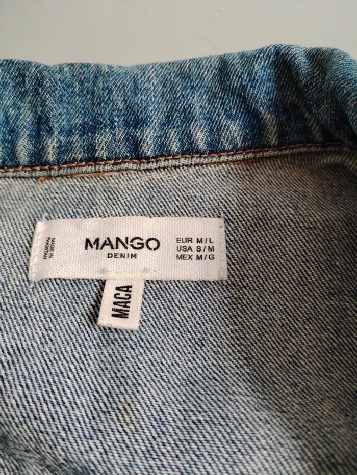 blouson jean délavé Mango - photo numéro 4