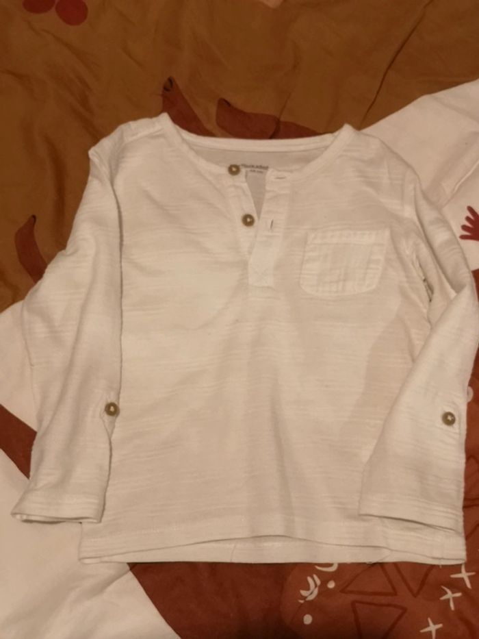 T shirt manches longues retroussable