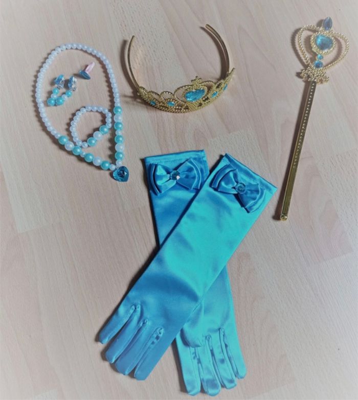 Déguisement robe princesse Jasmine courte et accessoires 4-5ans - photo numéro 2