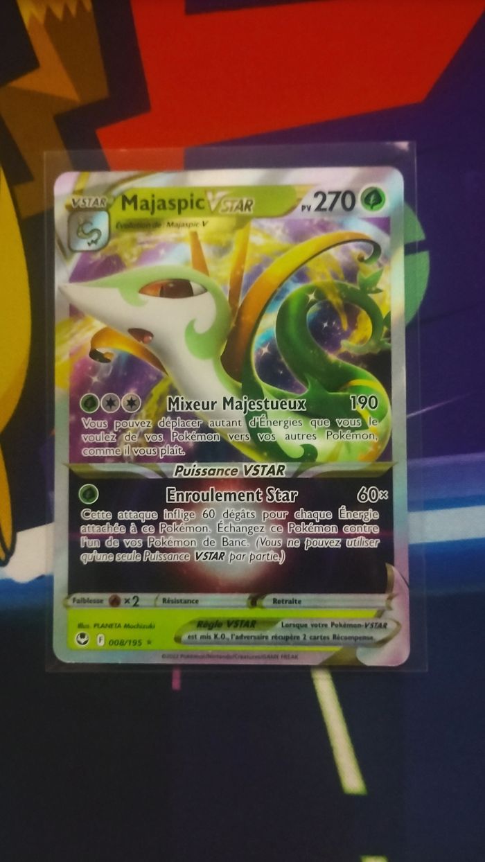Carte Pokémon majaspic v star 008/195