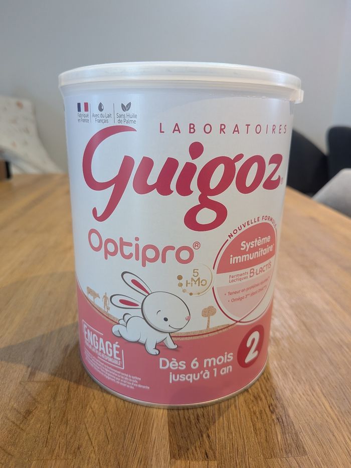 Guigoz optipro boîte de lait 2 ème âge 6-12 mois neuve