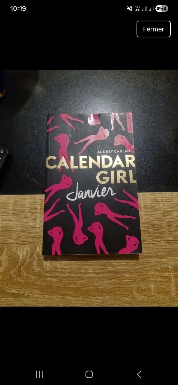 Livre calendar girl  janvier