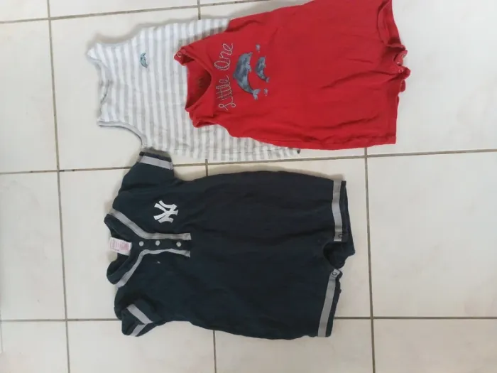 Lot de 3 barboteuses été 24 mois - photo numéro 2