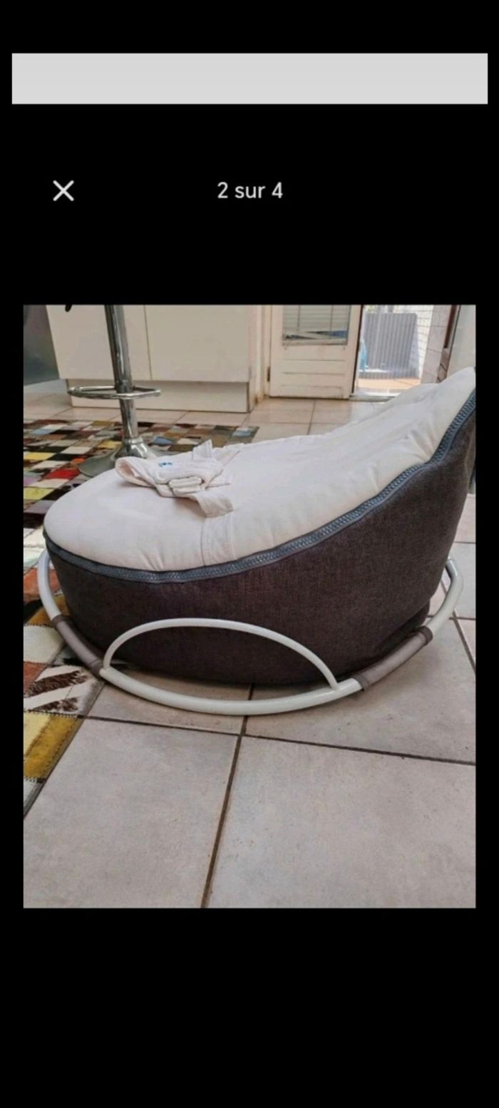 Transat pouf doomoo avec balancelle