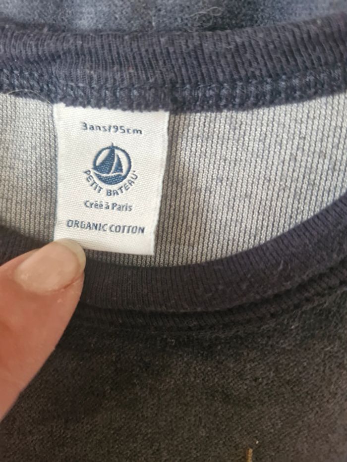 🎯 Ensemble pyjama garçon - Vertbaudet/Petit Bateau - Taille 3 ans - Coton/Ployester - photo numéro 2