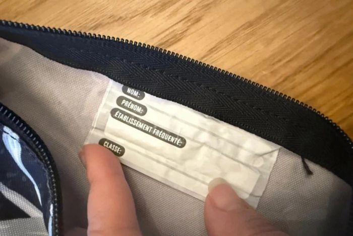 Trousse d'école Oxbow noire et blanche - photo numéro 5