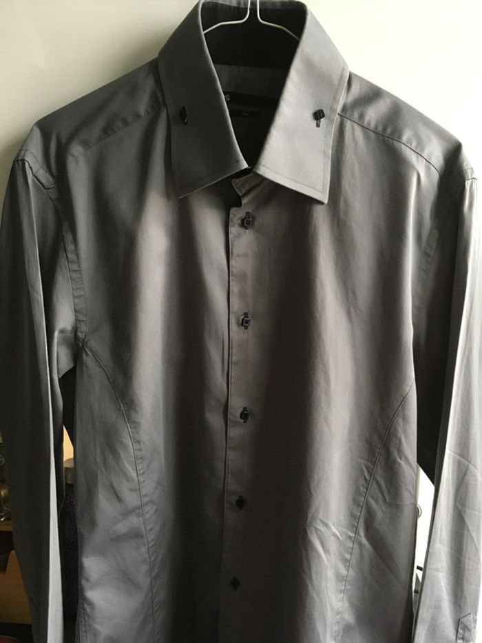 Chemise gris homme