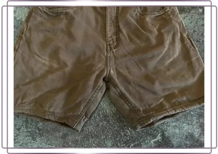 Short jean marron homme WindRiver 32x30 Pantaloncini carpentiere uomo Zimmermannsshorts Herren - photo numéro 5