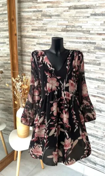Robe tendance à fleurs