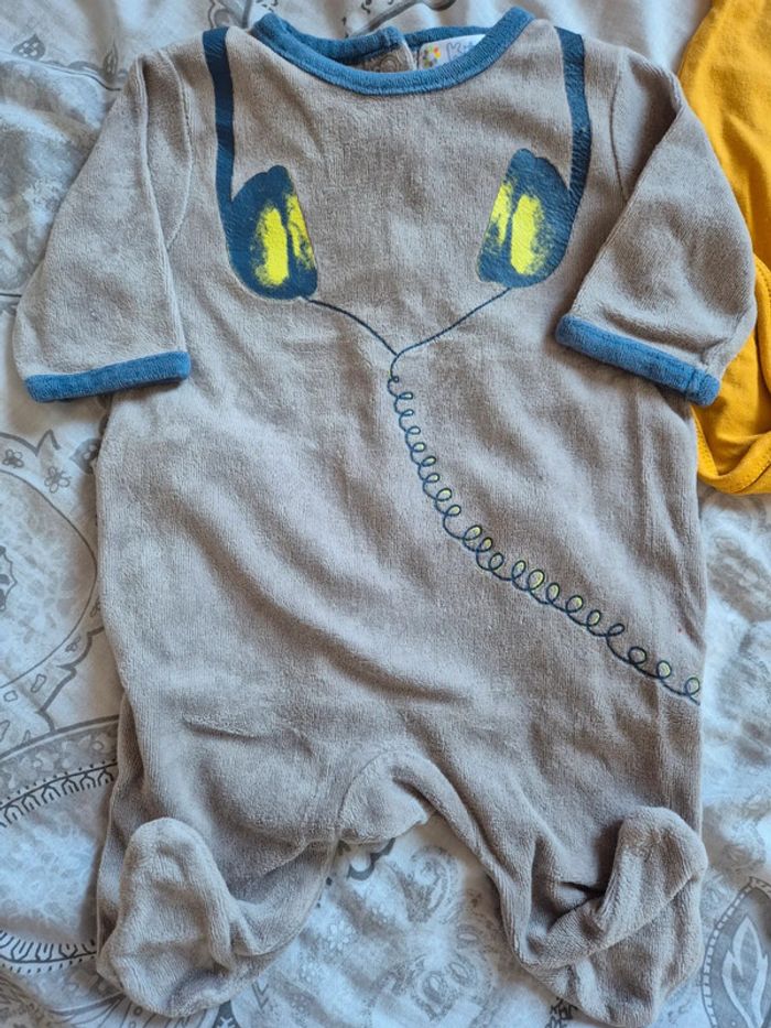 Lot grenouillère + body col roulé - photo numéro 2