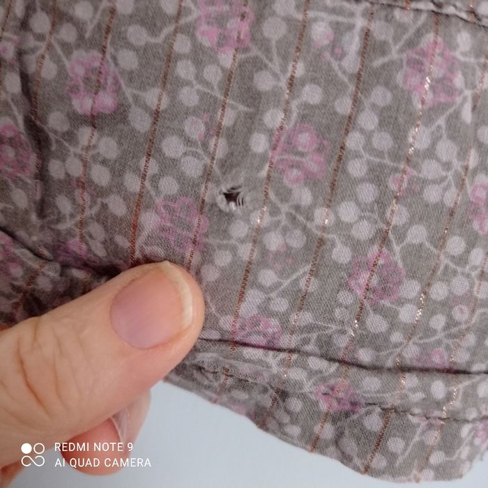 Tunique marron clair à fleurs 4ans - photo numéro 8