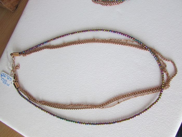 Parure collier + bracelet Rosalie Lys'or - photo numéro 7