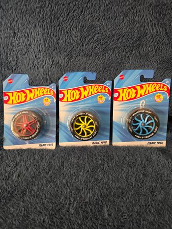 🌀 Lot de 3 yoyos Hot Wheels neufs – Toupies  Cadeau idéal  🚗🔥