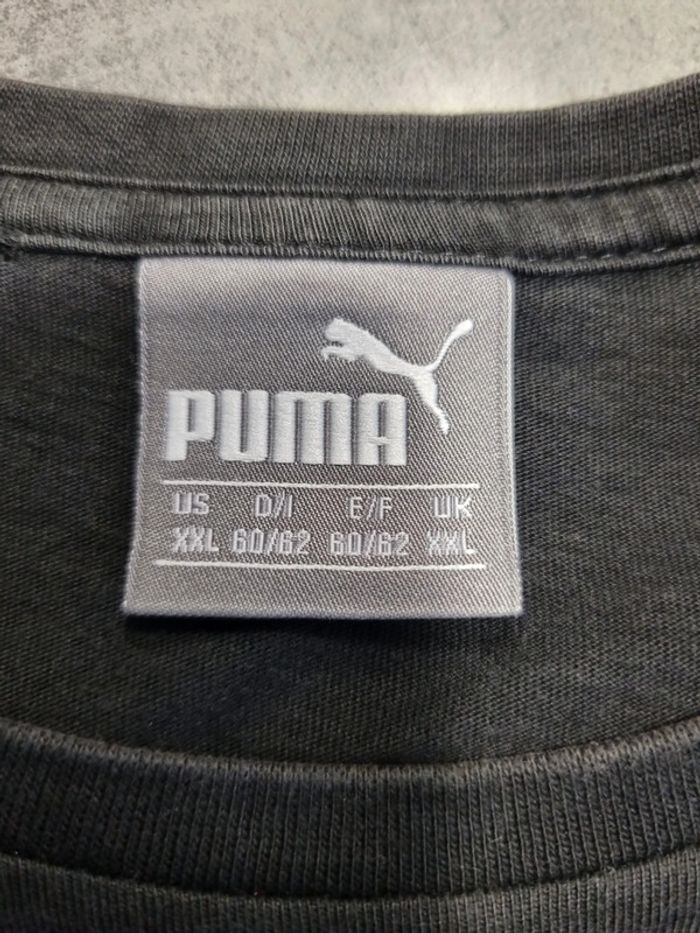 T-shirt à manches longues homme - Taille XXL / 44 - Puma - Noir floqué blanc - photo numéro 3