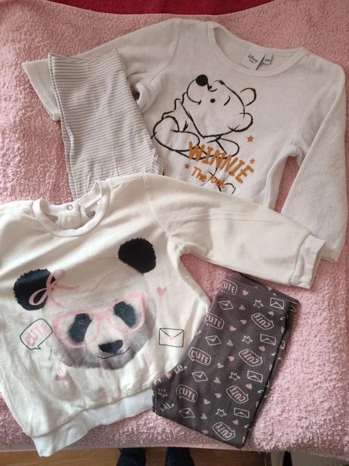 Lot 2 pyjamas fille.