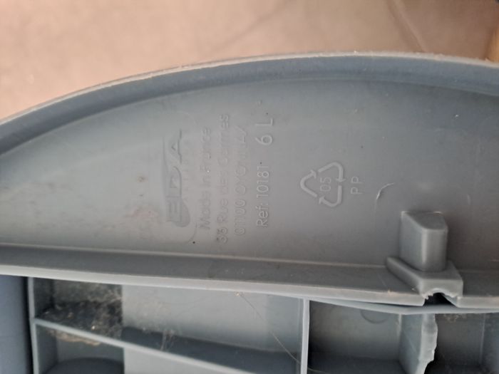Poubelle 6 L eda plastique avec pedale - photo numéro 3